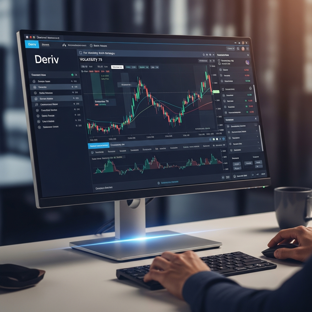 Deriv bot for Volatility 75 strategy - Visual 2