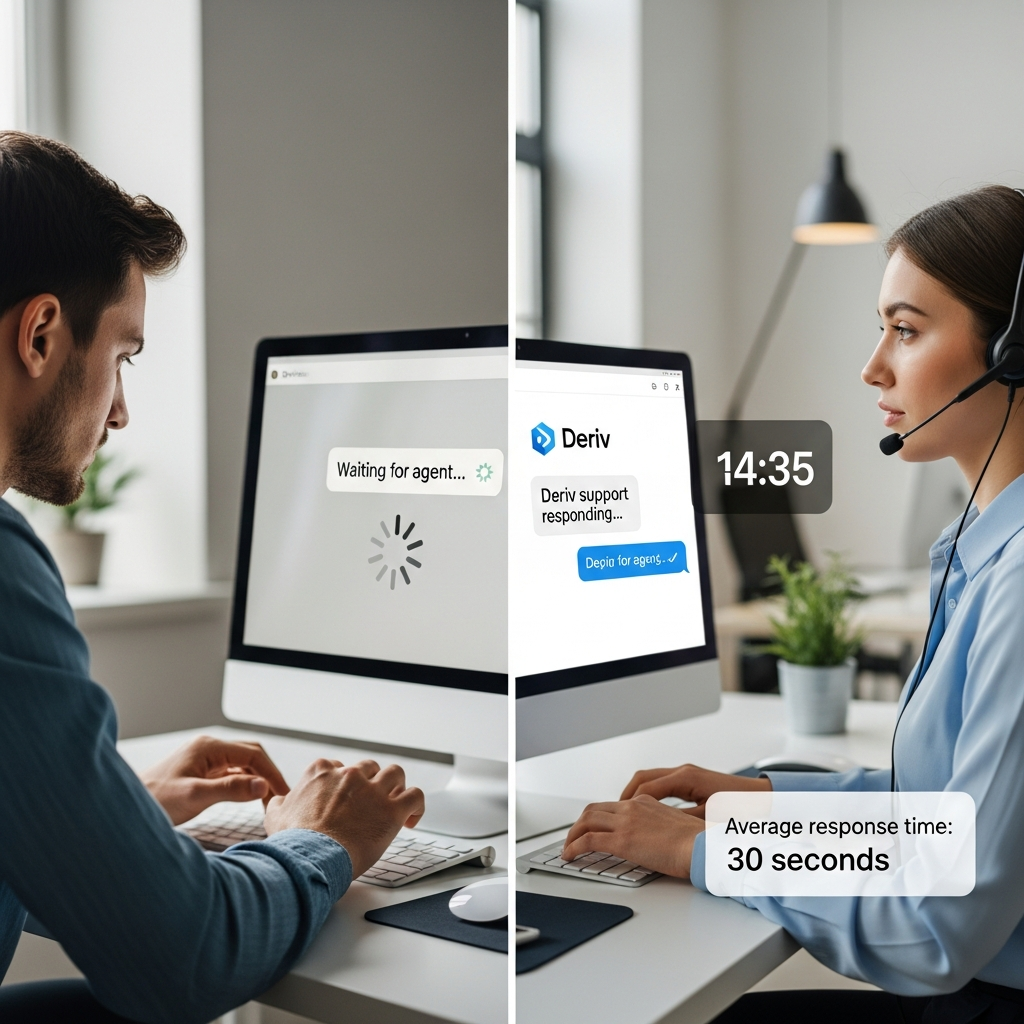 Deriv customer support live chat response time - Visual 2