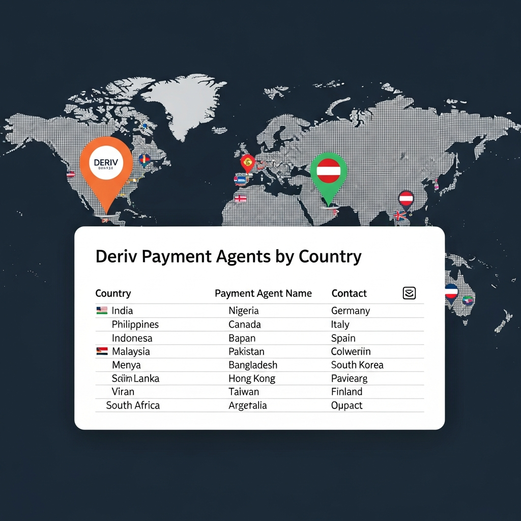 Deriv payment agents list by country Deriv payment agents list by country - Visual 2