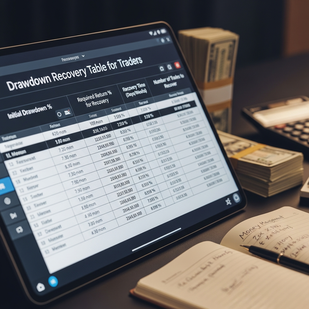 drawdown recovery table for traders - Visual 1