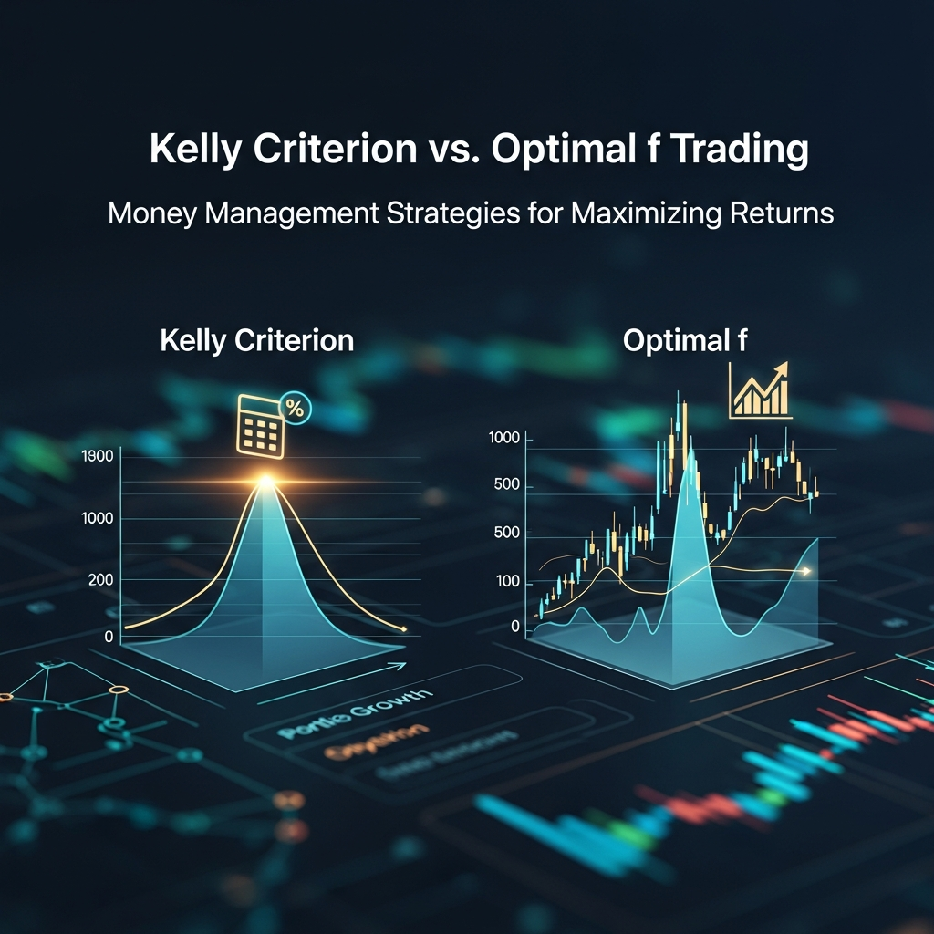 Kelly Criterion vs Optimal f trading - Visual 1